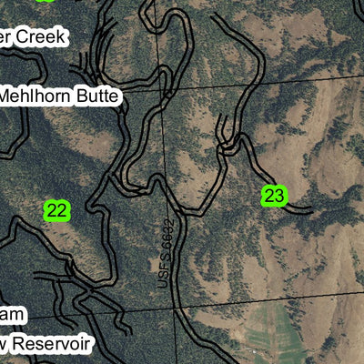 Mehlhorn Butte T7S R46E Township Map Preview 2