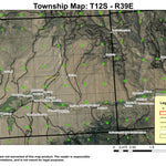 Reed Creek T12S R39E Township Map Preview 1
