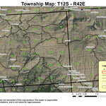 Lost Basin T12S R42E Township Map Preview 1