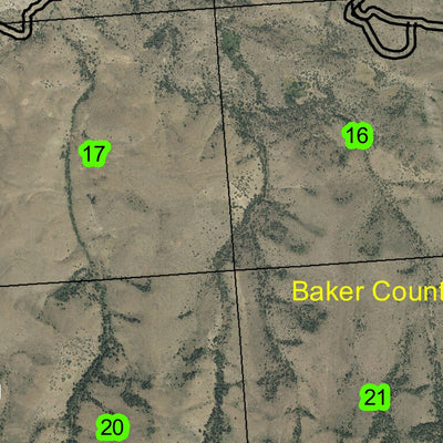 Lost Basin T12S R42E Township Map Preview 3