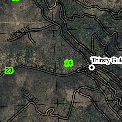 Thirsty Gulch T13N R35.5E Township Map Preview 2