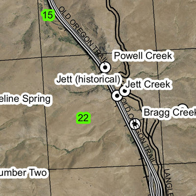 Dixie T13S R44E Township Map Preview 2