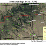 Grouse Creek T13S R39E Township Map Preview 1