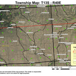 Baldy Mountain T13S R40E Township Map Preview 1