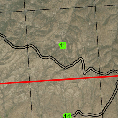 Baldy Mountain T13S R40E Township Map Preview 3