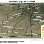 Shasta Butte T13S R41E Township Map Preview 1