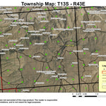 Rye Valley T13S R43E Township Map Preview 1