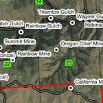 California Mountain T13S R42E Township Map Preview 2