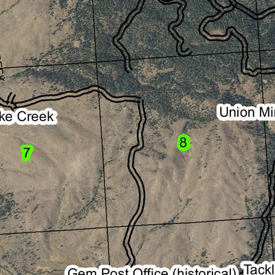 Sparta Butte T8S R44E Township Map Preview 3