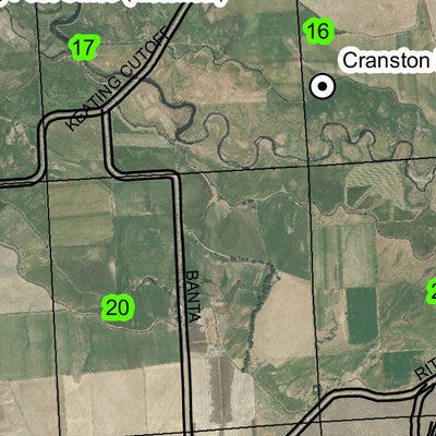 Keating T8S R42E Township Map Preview 2