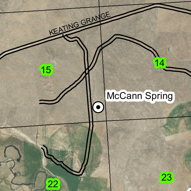 Keating T8S R42E Township Map by Super See Services | Avenza Maps