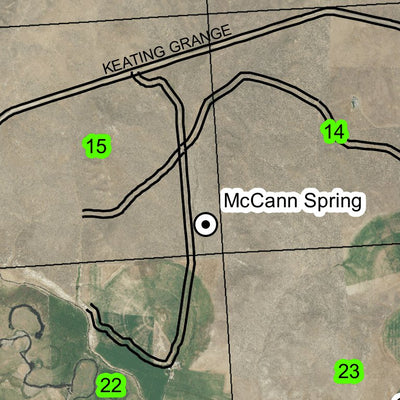 Keating T8S R42E Township Map Preview 3