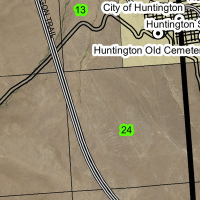 Huntington T14S R45E Township Map Preview 2