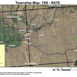 Brownlee Reservoir T8S R47E Township Map Preview 1