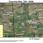 North Powder T6S R39E Township Map Preview 1
