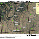 Fall Creek T7S R47E Township Map Preview 1