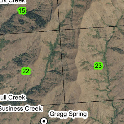 Fall Creek T7S R47E Township Map Preview 2