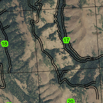 Fall Creek T7S R47E Township Map Preview 3