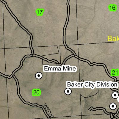 Oregon Trail Monument T9S R41E Township Map Preview 2