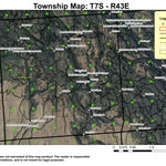 Balm Creek Reservoir T7S R43E Township Map Preview 1