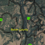 Balm Creek Reservoir T7S R43E Township Map Preview 3