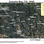 Torchlight Gulch T7S R44E Township Map Preview 1
