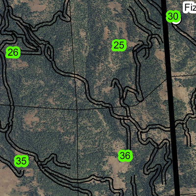 Torchlight Gulch T7S R44E Township Map Preview 3