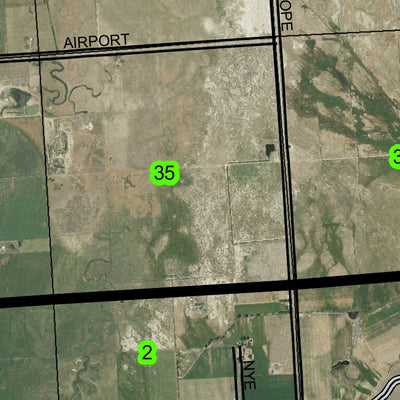 Missouri Flat T8S R40E Township Map Preview 3