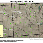 Love Reservoir T9S R42E Township Map Preview 1