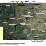 Pilcher Creek Reservoir T6S R38E Township Map Preview 1