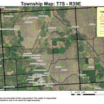 Haines T7S R39E Township Map Preview 1