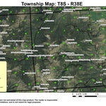 Hunt Mountain T8S R38E Township Map Preview 1