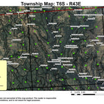 Two Color Creek T6S R43E Township Map Preview 1