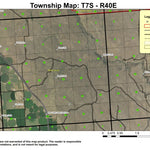Baker Valley T7S R40E Township Map Preview 1
