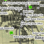 Baker City T9S R40E Township Map Preview 2