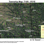 Keeny Creek T10S R31E Township Map Preview 1
