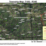 Greenhorn Mountains T10S R34E Township Map Preview 1