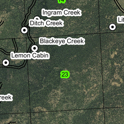 Greenhorn Mountains T10S R34E Township Map Preview 2