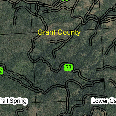Kahler Butte T10S R32E Township Map Preview 2