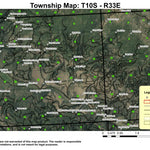 Crockett Butte Lookout T10S R33E Township Map Preview 1