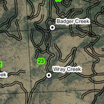 Crockett Butte Lookout T10S R33E Township Map Preview 2