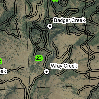Crockett Butte Lookout T10S R33E Township Map Preview 2