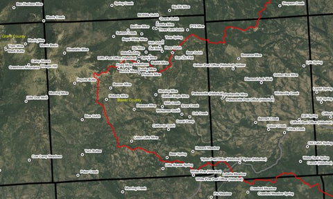 Greenhorn T10S R35E Township Map Preview 1