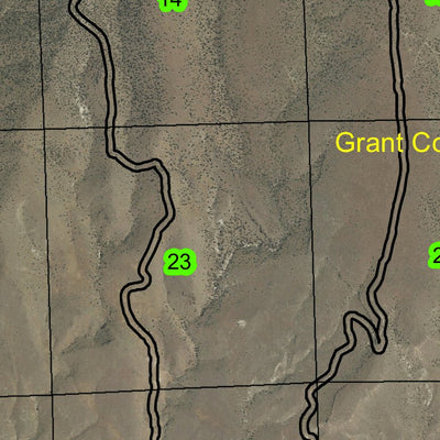 John Day Fossil Beds T12S R26E Township Map Preview 2