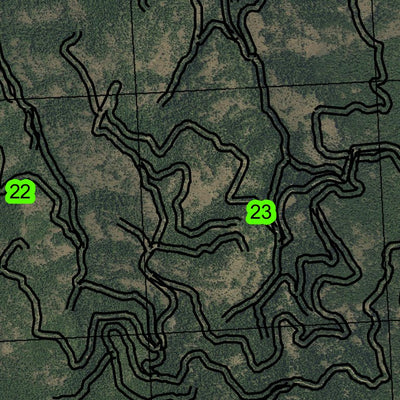 Jonas Mountain T11S R32E Township Map Preview 2