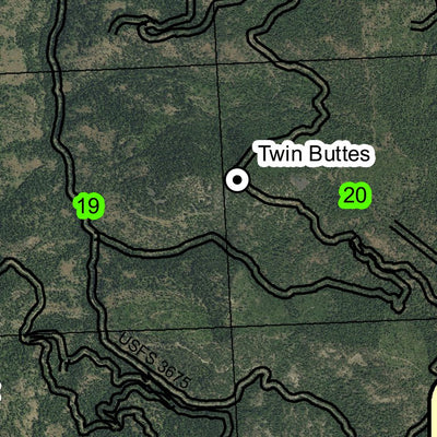 Jonas Mountain T11S R32E Township Map Preview 3