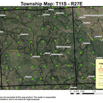 Rudio Mountain T11S R27E Township Map Preview 1