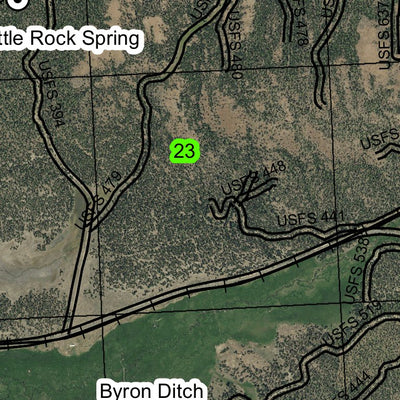 Dry Soda Lookout T16S R32E Township Map Preview 2