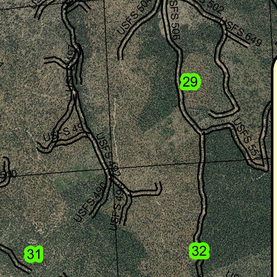 Dry Soda Lookout T16S R32E Township Map Preview 3