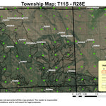 Lost Boy Butte T11S R28E Township Map Preview 1
